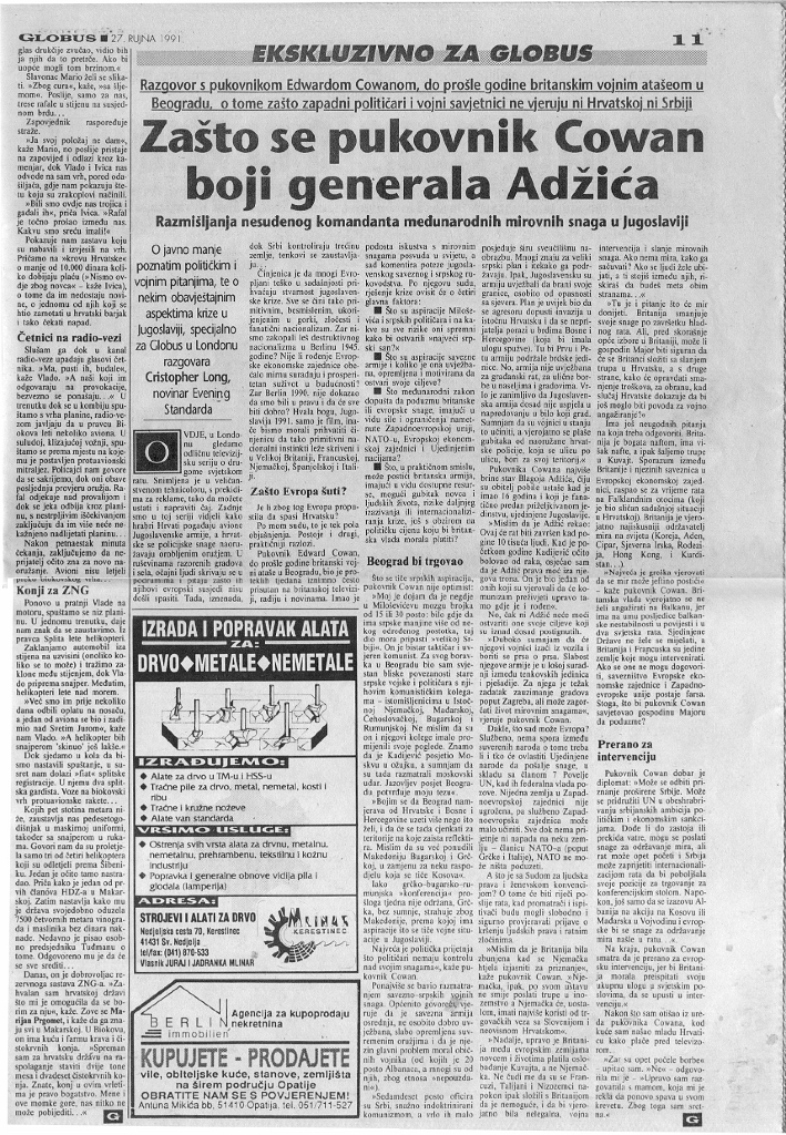 19910927 GLOBUS ZAGREB COLONEL COWAN 1:1.jpg